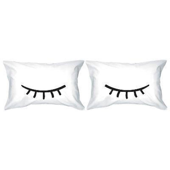 Cute Pillowcases 300T Count Standard Size 21 x 30 - Sleeping Eyelashesidx 3PJPC002