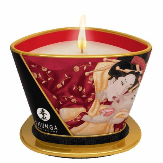 Massage Candle Sparkling Strawberry Wineidx EOPSHU4508