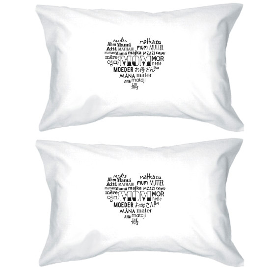 Mom Different Languages Pillowcases Standard Size Pillow Coversidx 3PEPC018