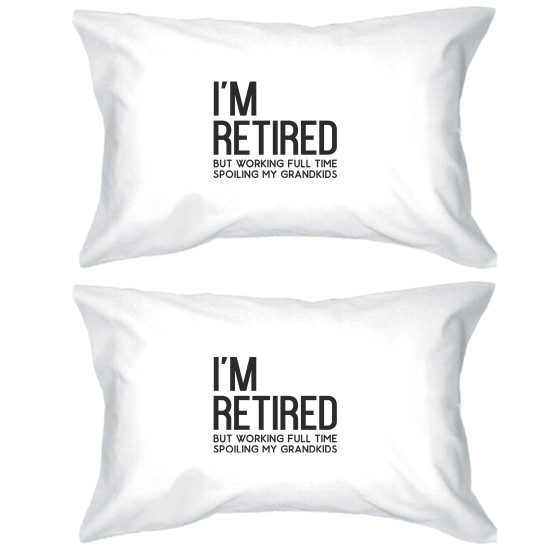 Retired Grandkids Special Pillowcases Standard Size Pillow Coversidx 3PEPC016